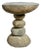 Vintage River Rock Stack Outdoor Stool / Side Table For Sale