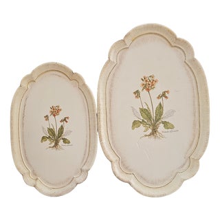 Florentine Wooden Tray, 1960s, Set of 2 For Sale