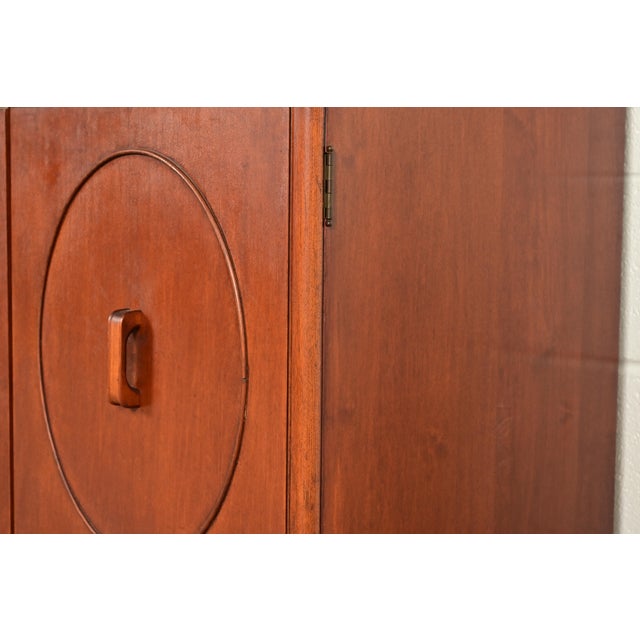 Stickley Brothers Antique Art Deco Maple Breakfront Bookcase Cabinet, Circa 1920s For Sale - Image 11 of 15