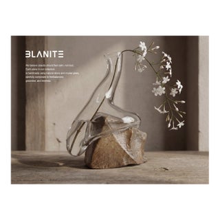Sculptural Natural Stone Crystal Vase – Architectural Art Piece (Limited Edition) For Sale