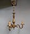 Vintage Louis XV French Bronze Three Branch Chandelier, 1970s For Sale - Image 12 of 13