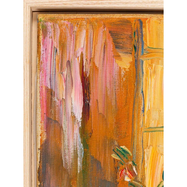 1960s Young Woman in Morning Sun, Oil on Canvas For Sale - Image 5 of 9