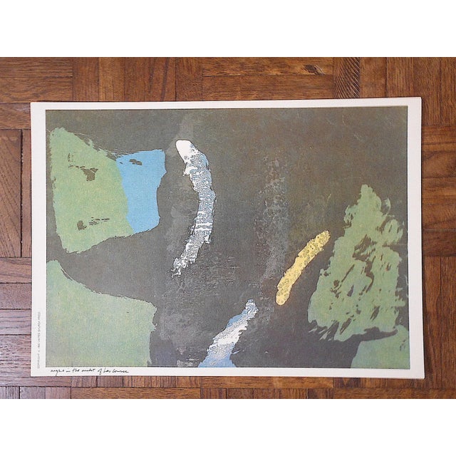 Vintage Mid 20th C. Abstract Lithograph-Sister Mary Corita Kent-"Right in the Midst of Her Course" For Sale In Cincinnati - Image 6 of 7
