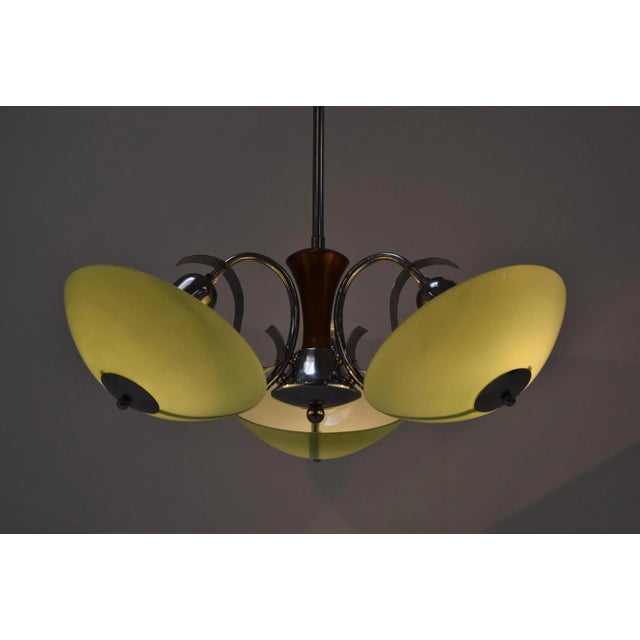 Art Deco Chandelier, 1930s For Sale - Image 10 of 14