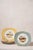 Set of six Figgjo Flint Norway fish plates featuring colorful rims and illustrated fish motifs.