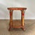 Authentic, typical French bistro style side table. Two round, wooden shelves, bamboo feet with edges and decorative...