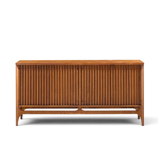 Broyhill Brasilia Mid Century Walnut Room Divider For Sale - Image 11 of 17
