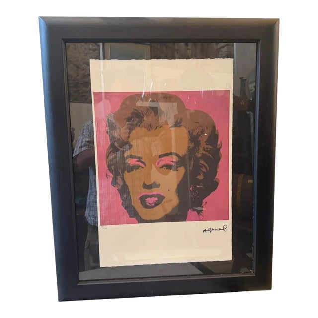 A 21st Century Framed Pop Art Marylin Monroe 65/100 Lithography by Andy Warhol For Sale