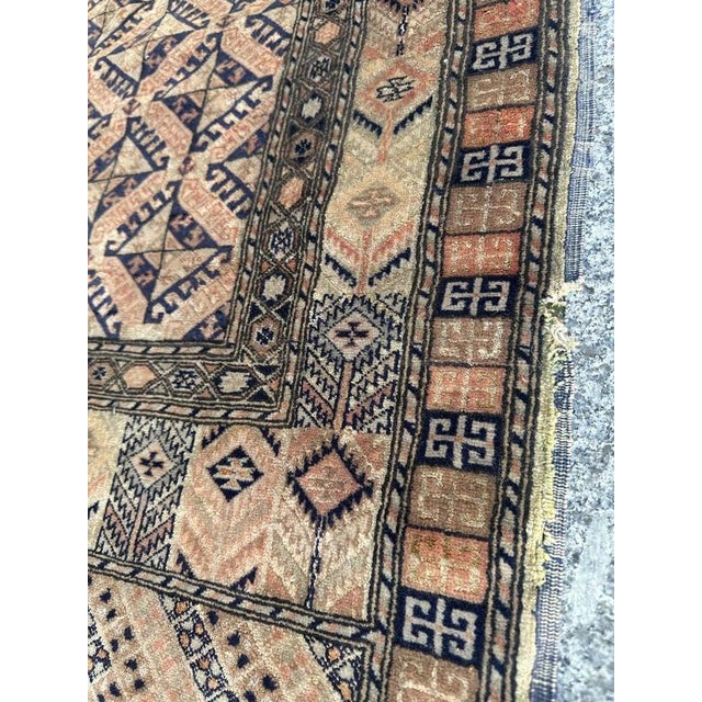 Turkmen Wool and Silk Rug, 1970s For Sale - Image 16 of 18