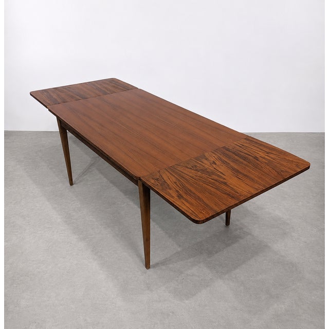 Scandinavian Extendable Teak Dining Table, 1960s For Sale - Image 9 of 9