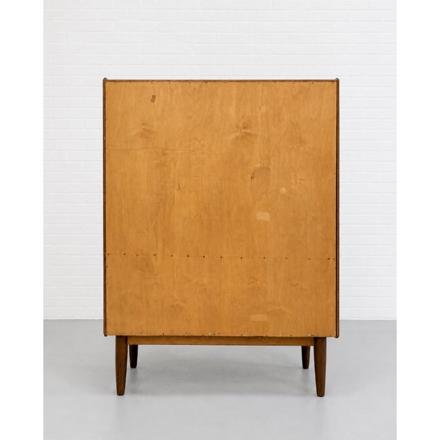 Mid Century Modern Teak Cabinet / Danish Modern Armoire / Sliding Door Highboy Dresser / Vintage Scandinavian Storage Cabinet, C. 1960’s For Sale - Image 15 of 15