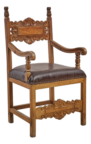 Wooden Armchair, Early 1900s