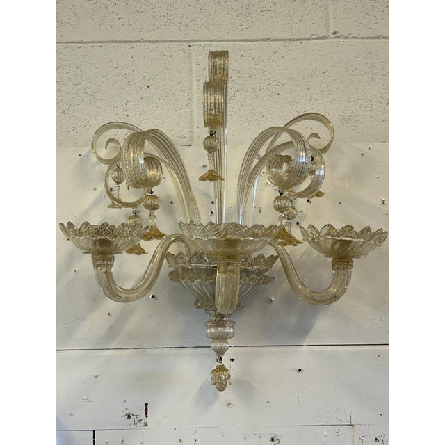 Wall Lamps from Barovier & Toso, 1925, Set of 2, in Flawless conditions. Designed 1920 to 1949 This piece is attributed to...