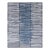 Modern Geometric Art Deco Wool & Silk Rug in Blue and Gray by Doris Leslie Blau For Sale