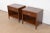 An exceptional pair of Mid-Century Modern sculpted walnut nightstands By T.H. Robsjohn-Gibbings for Widdicomb USA, 1950s...