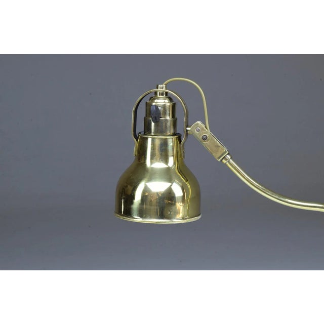 1920s Early 20th Century French Brass Desk Lamp For Sale - Image 5 of 9