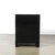 Black Mid-Century Modernist Rectilinear Nightstands in Black Lacquer With Greek Pulls For Sale - Image 8 of 11