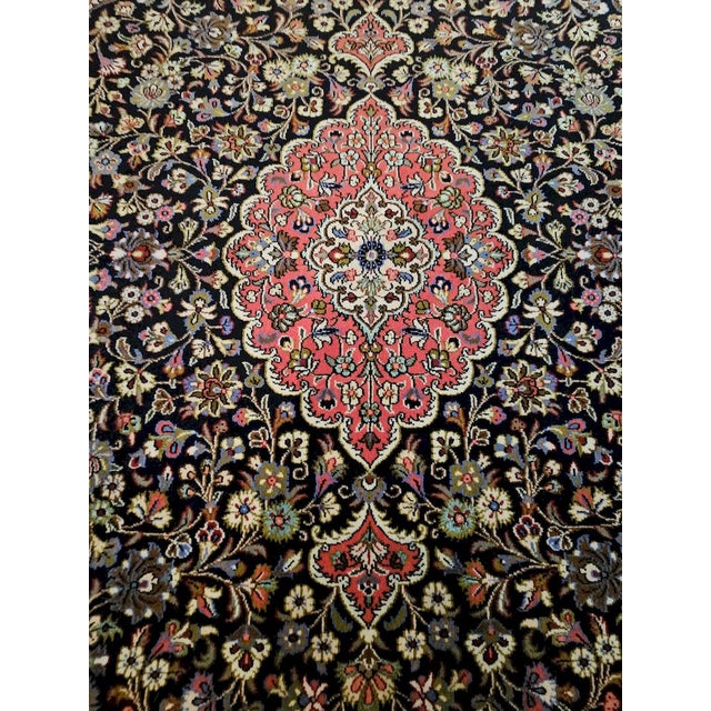 1980s Vintage Hand-Knotted Qum Kurk Rug, 1980s For Sale - Image 5 of 13