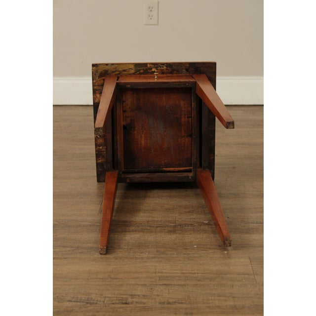 Antique American Federal Period Tiger Maple End Table For Sale - Image 16 of 18