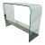 Orren Ellis Waterfall Glass Console Table For Sale