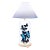 Blue Butterfly Cloche Lamp For Sale