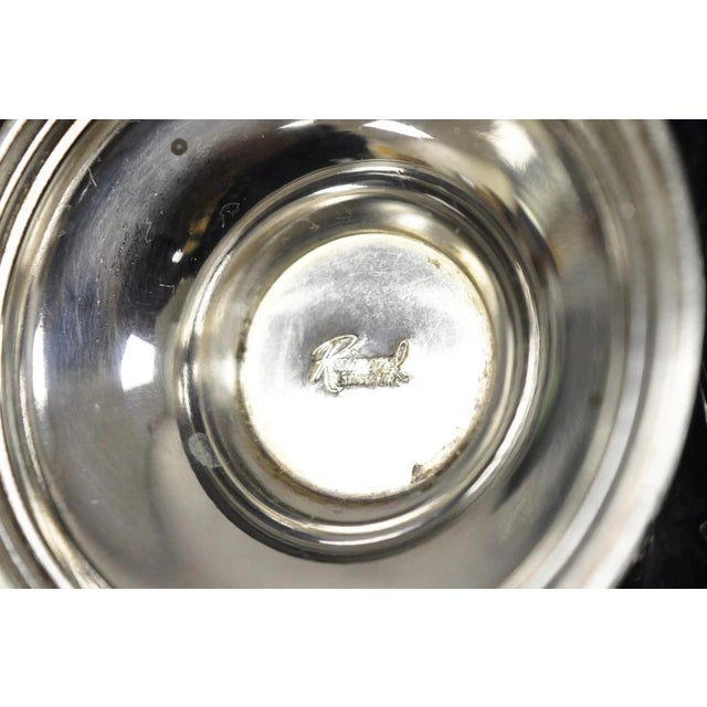 Vintage Raimond Victorian Silver Plated Copper Pedestal Sugar Scuttle Bowl For Sale - Image 9 of 10