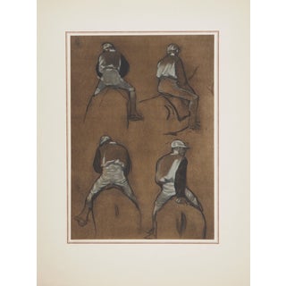 Edgar Degas, The Four Jockeys, Lithograph and Stencil For Sale