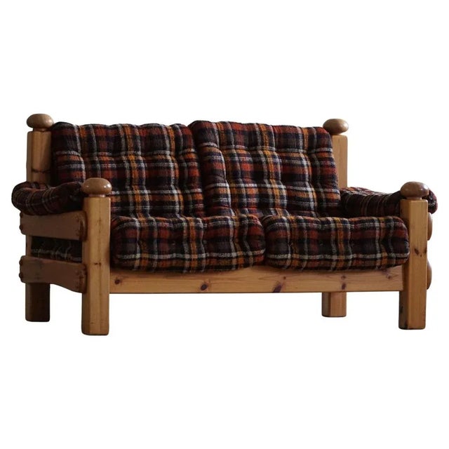 Brutalist Two-Seater Sofa in Pine, 1960s For Sale - Image 13 of 13