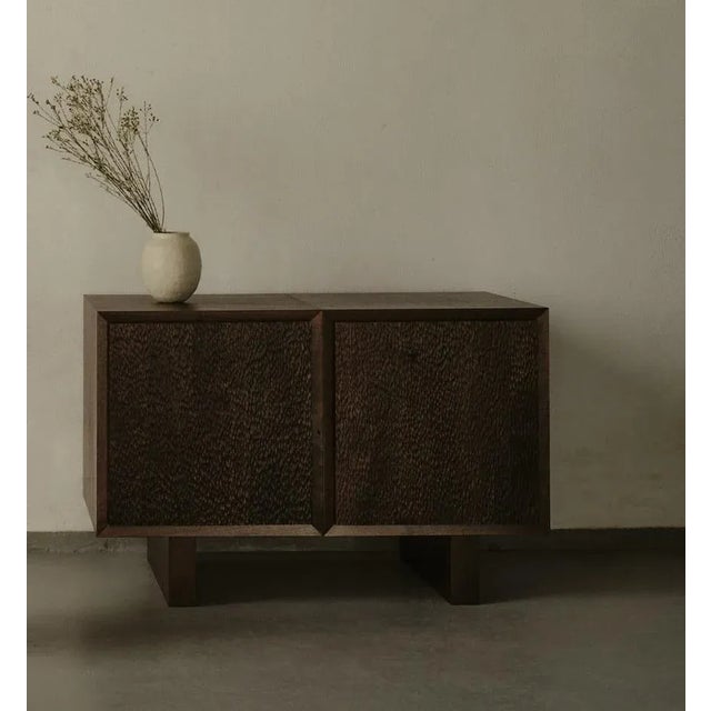 Tallulah 2 module sideboard by la lune dimensions: d 55 x w 110 x h 73 cm. Materials: walnut. Produced in france. Custom...