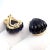 Vintage Estate Cartier Yellow Gold Diamond Onyx Shell Earrings, Pair For Sale - Image 11 of 11
