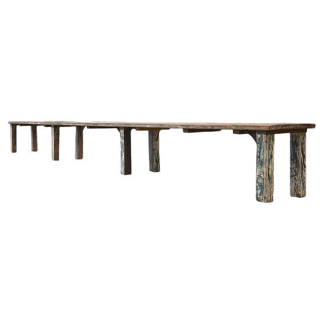 Long Wooden Bench For Sale