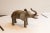 :: Vintage handmade African elephant sculpture. Circa late mid 20th century, though possibly older, this piece has such...