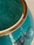 Mid 20th Century Ando Cloissone Vase Teal & Yellow Chrysanthemum For Sale - Image 4 of 10