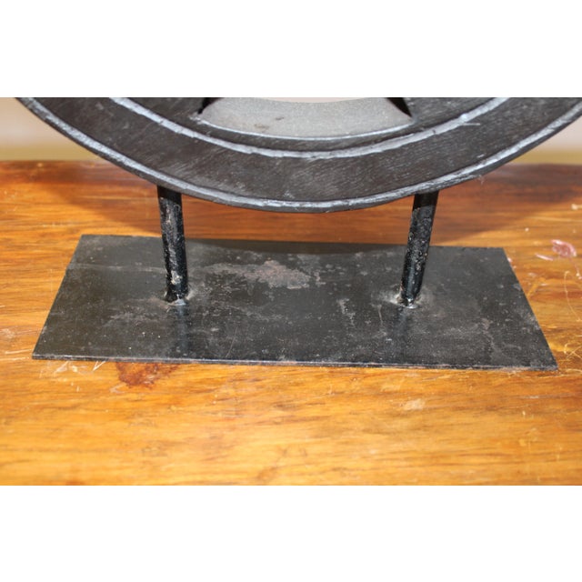 Wood Wheels Table Top Art For Sale - Image 7 of 10