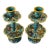 Pair of Vintage Chinese Cloisonné Enamel Candlesticks With Dragon Motif For Sale