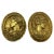 Metal Christian Lacroix Greek Roman Cameo Clip-on Earrings For Sale - Image 7 of 8