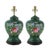 Pair 20th Century Vintage Hand Painted Floral Vase Table Lamp For Sale - Image 11 of 11