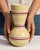 This 1960s vase from Germany is finished in ivory, worked in ceramic. Its form follows honest, well-proportioned lines...