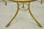 Late 20th Century Late 20th Century Italian Neoclassical Style Gold Hoof Foot Round Occasional Side Table For Sale - Image 5 of 12