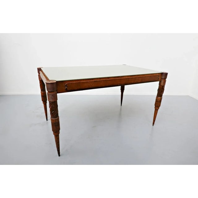 Italian Extendable Dining Table by Pier Luigi Colli, 1940s For Sale - Image 9 of 17