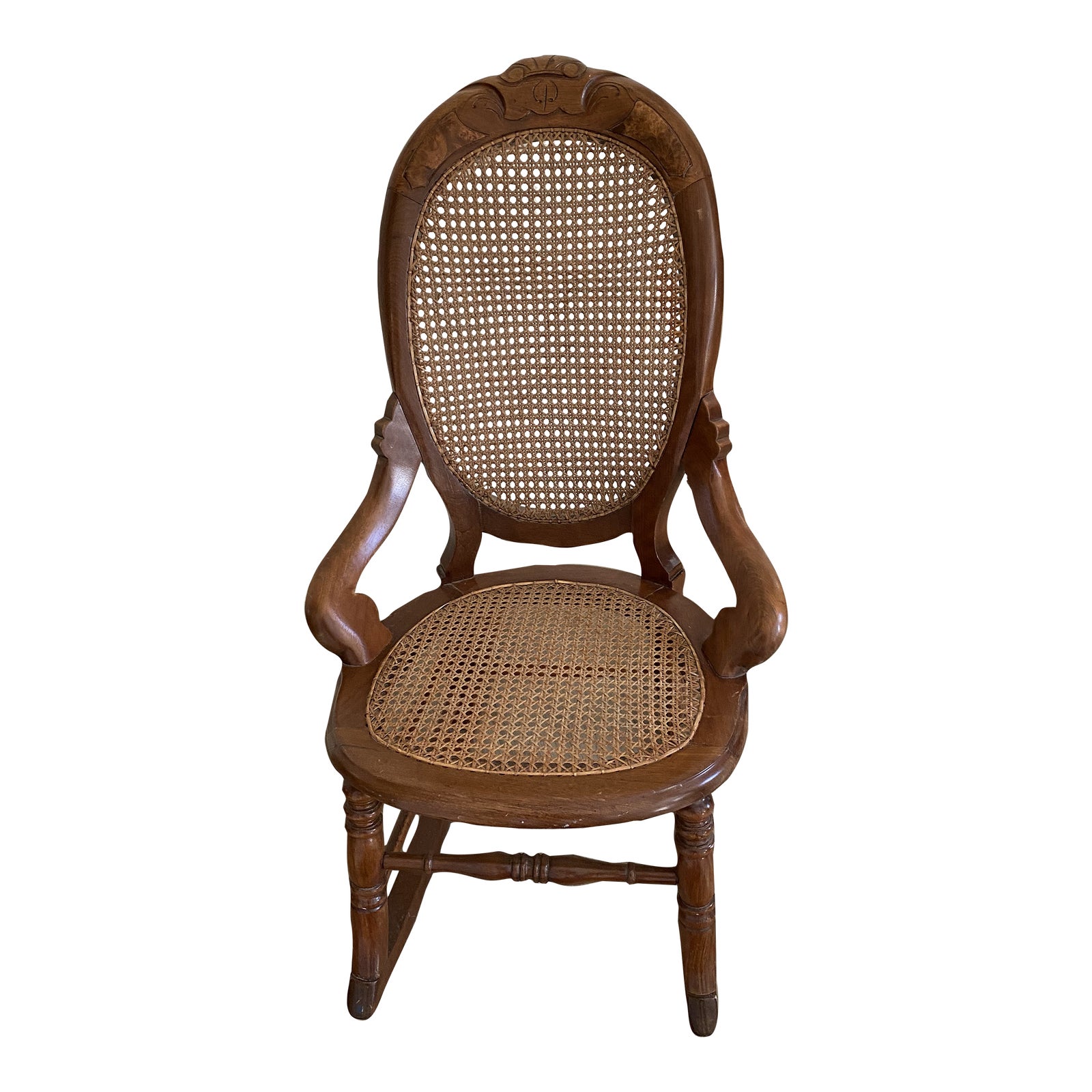 Early 20th Century Craftsman Rocker Signed by Roycroft Artist | Chairish