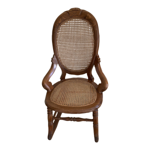 Early 20th Century Craftsman Rocker Signed by Roycroft Artist