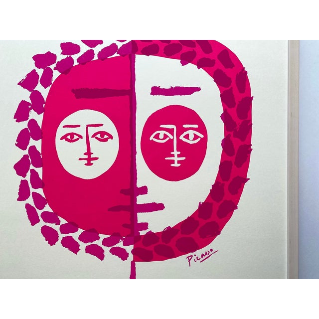 Pablo Picasso Vintage 1972 Mid Century Modernist Framed " Poteries-Ceramiques " French Exhibition Silkscreen Print For Sale - Image 16 of 18