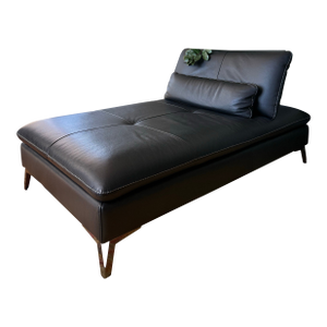 Leather Chaise Lounge by Roche Bobois