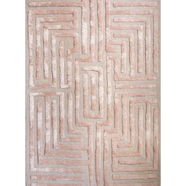 Walk the maze with the Knossos geometric tufted wool rug design, named after the ancient Greek city in which King Midas...