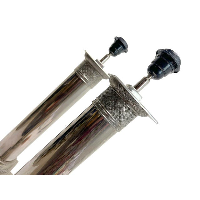 1970s Large Neo-Classical Table Lamps, 1970s, Set of 2 For Sale - Image 5 of 8