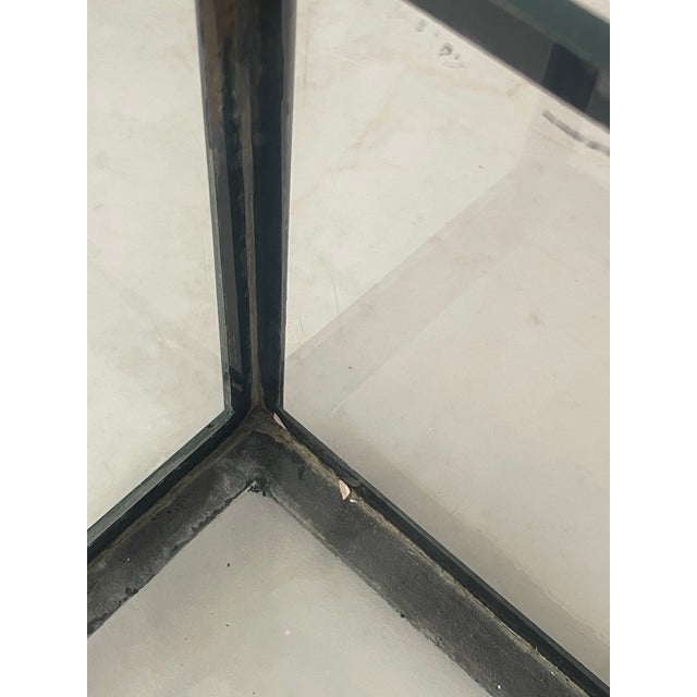 Metal Small Antique Metal and Glass Aquarium For Sale - Image 7 of 7