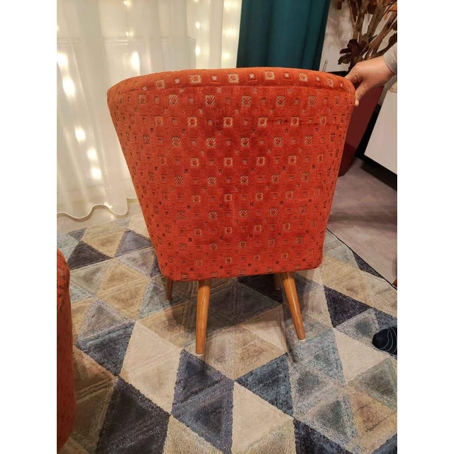 1950s cocktail chairs from Hungary. 1950s cocktail chairs. Very well constructed chairs, solid beech inner frame and solid...