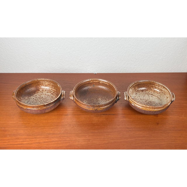 Vintage Danish Studio Pottery Bowls from Aase & Leif Vange Keramik, Set of 3 For Sale - Image 14 of 18