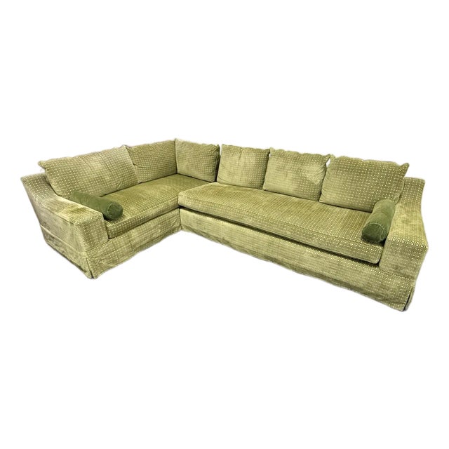 Design Plus Gallery presents a Bespoke Sectional by Patricia Edwards for Partridge. This sectional is upholstered in a...